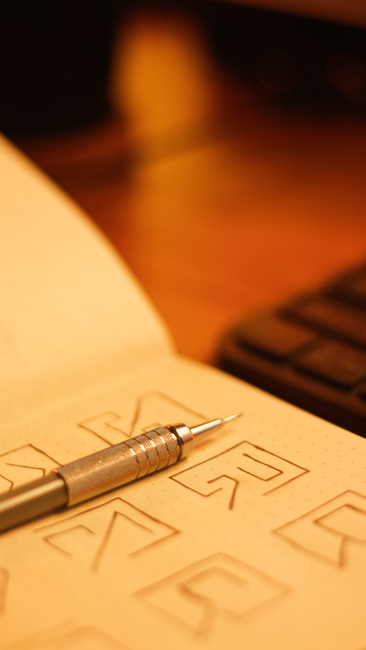 Über uns: unsere vision 1 Open notebook pen